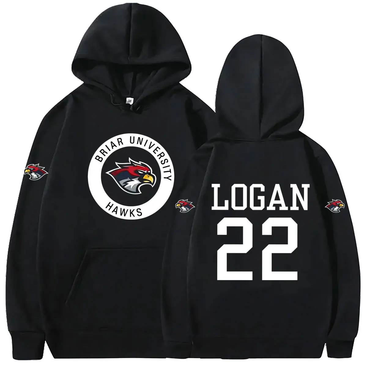 

Off Campus Briar University Logan 22 Merch Hoodie Men Women Hip Hop Hockey Oversized Streetwear Male Casual Vintage Sweatshirt