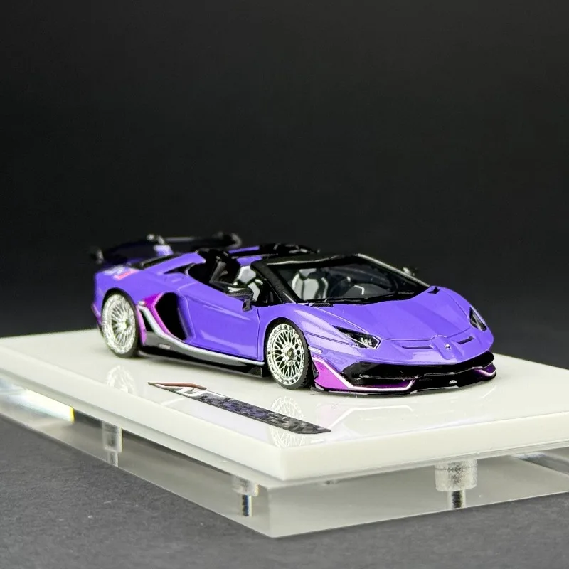 TARDIS 1:64 Aventador SVJ Roadster Resin Car Static Die Cast