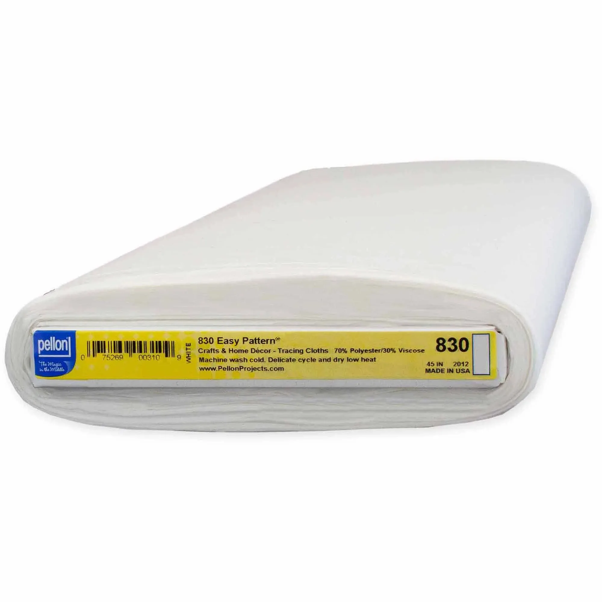 قماش سهل النمط، أبيض 45 بوصة × 10 ياردات من بولت #3