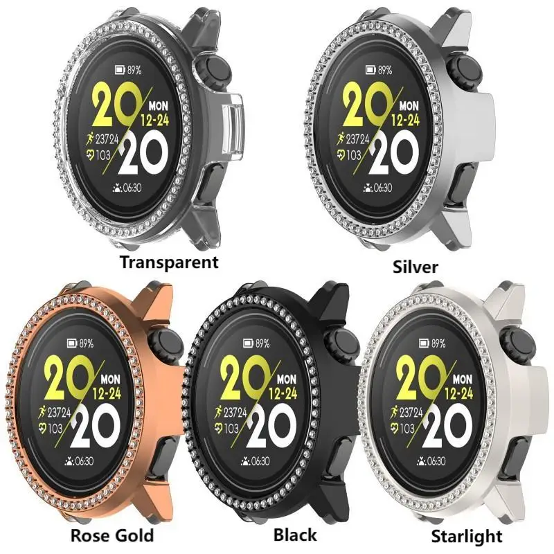 Bling PC Hollow Case Cover for Coros Pace Pro / Pace 3  2 Smart Watch Diamond Crystal Bumper Shell for  Coros Pace 3 2Accessorie
