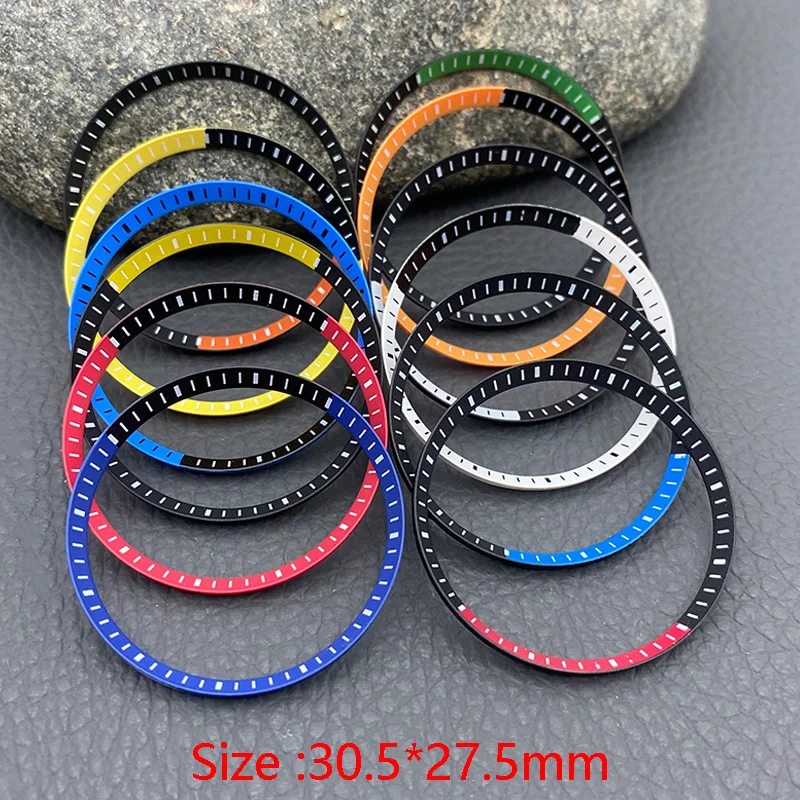 30.5mm SKX007 Plastic Watch Chapter Ring NH35 Case Multiple Colour Inner Ring fits Seiko SKX007 SKX009 Diving Case Watch Parts