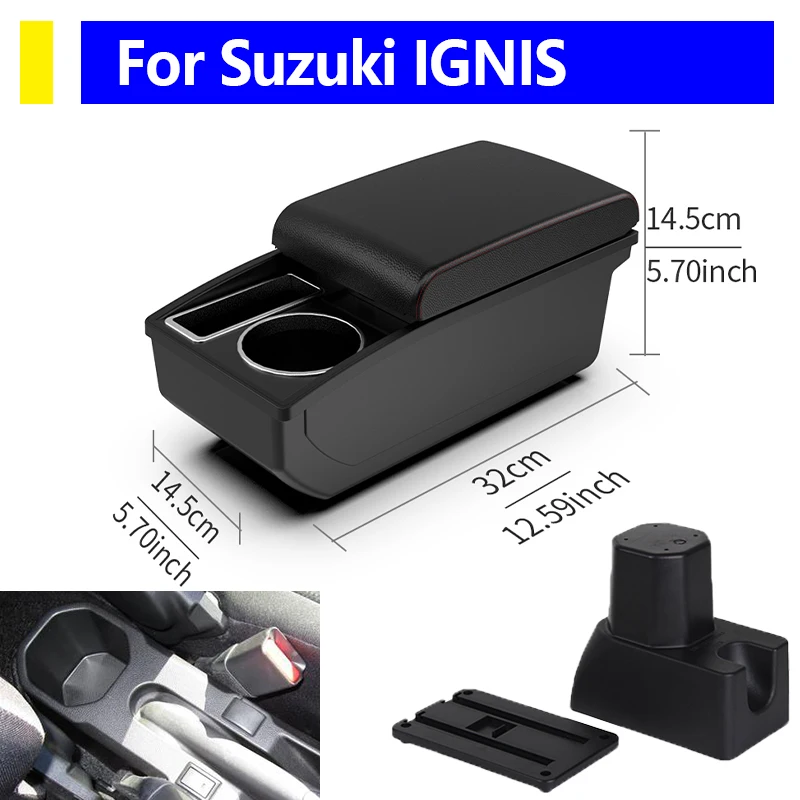 

Auto parts For Suzuki Ignis center console storage box armrest box vehicle supplies Organizer car interior accessories