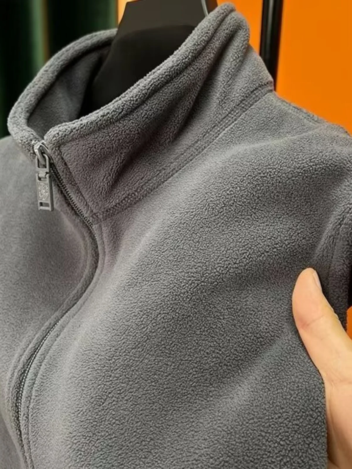 

Thiened Fce Верхняя одежда на молнии Svel Jaet, мужской осенне-зимний жилет-стойка, молодежный базовый масса без железа...