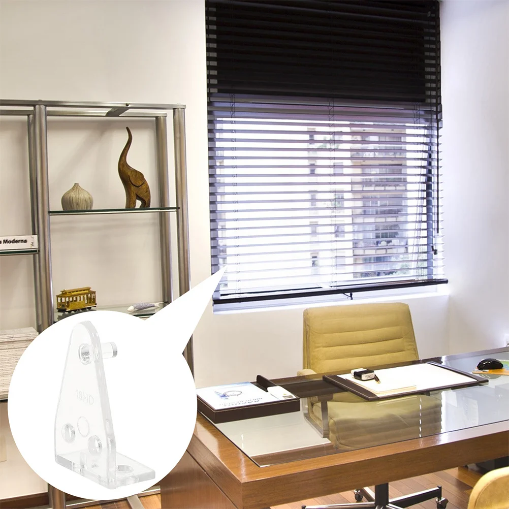 

12 pcs Blind Holder Clips 1Inch Plastic Mini Blind Brackets For Horizontal Blinds Windows Shades Blinds Accessories Hold Down