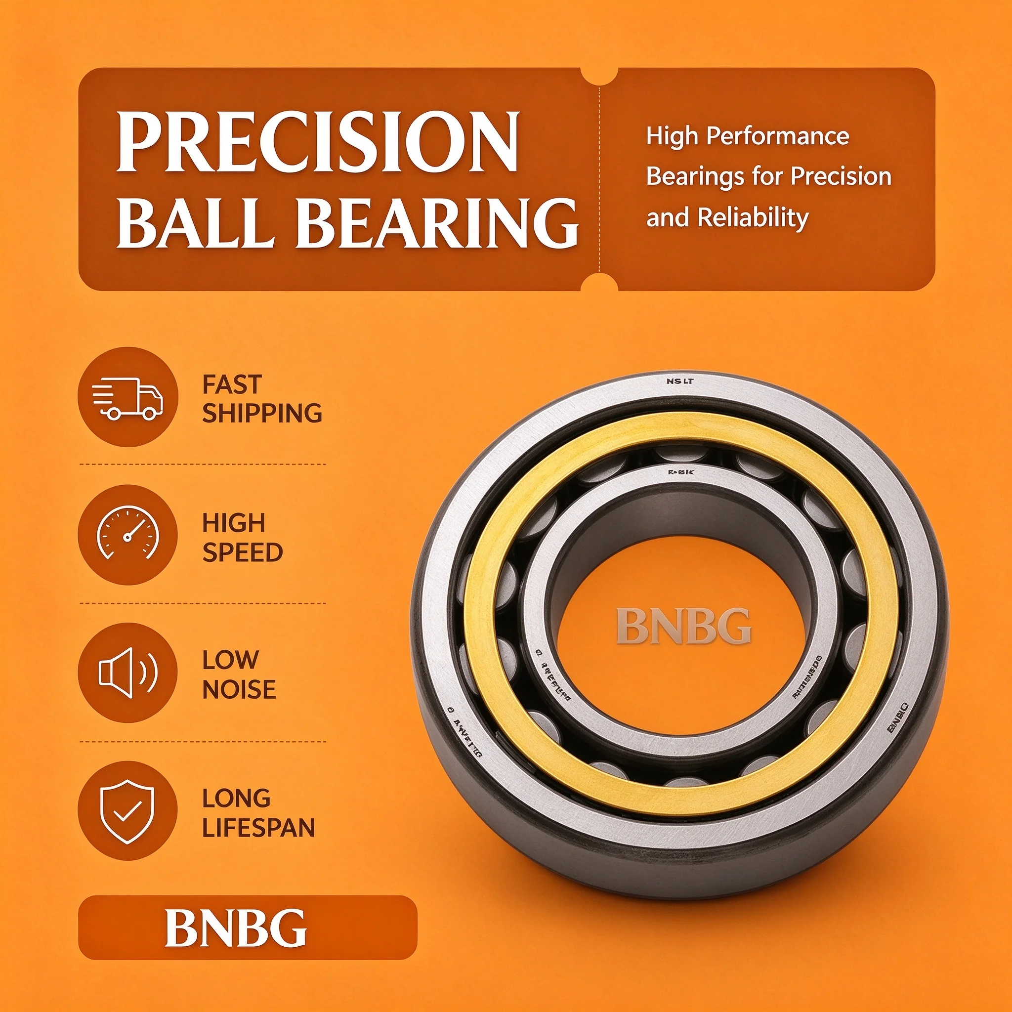 NSK Cylindrical Roller Bearing NJ2216 2217 2218 2219 2220W Roller Bearing Machine Tool Bearing High Load Bearing