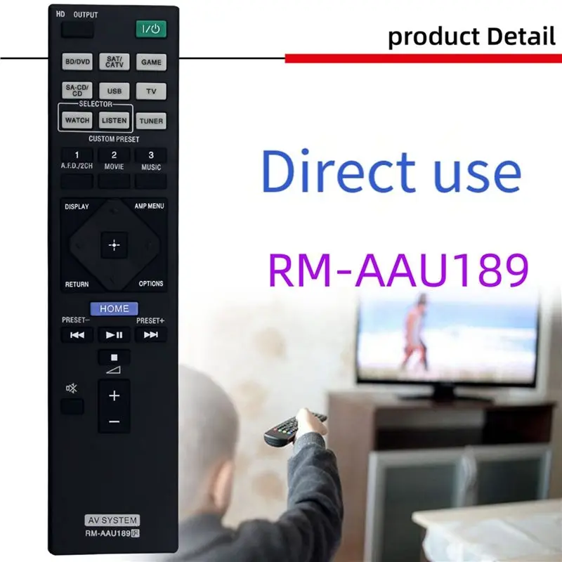 B27B For Sony AV Audio Equipment Remote Control RM-AAU189 Remote For STR-DN850& STR-DN1050 Wireless Home Theater Systems Receive