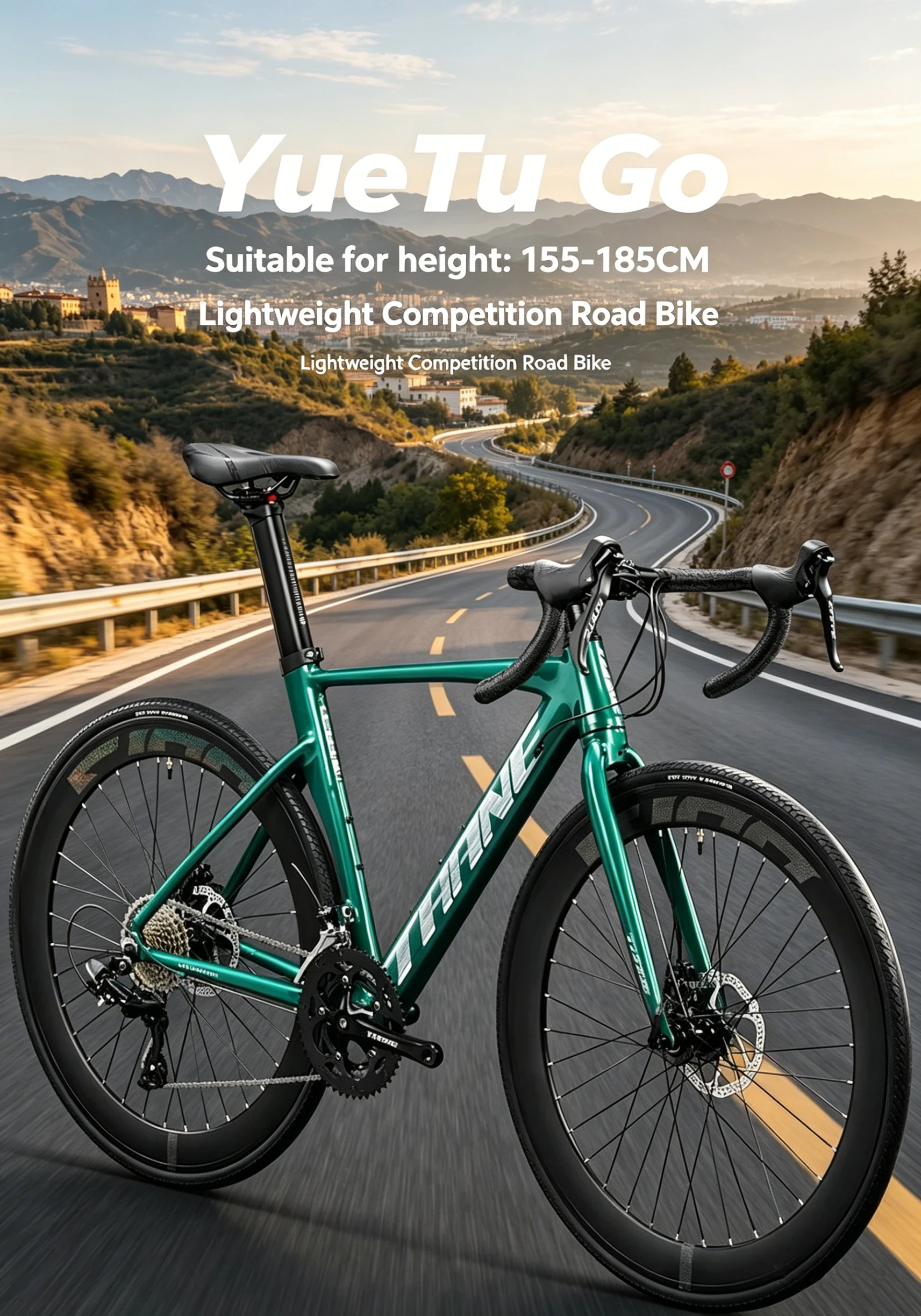 

700*28C Competitive Super Fast Road Bike 24/27/18 Speed Windbreaker Bicycle Disc Brake Speed Gravel Bend Handle Bicicleta