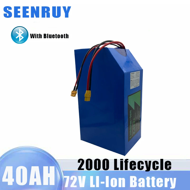 

Lithium Ion Battery 72V 40AH Rechargeable Battery Pack for Emergency Light +10A Charger