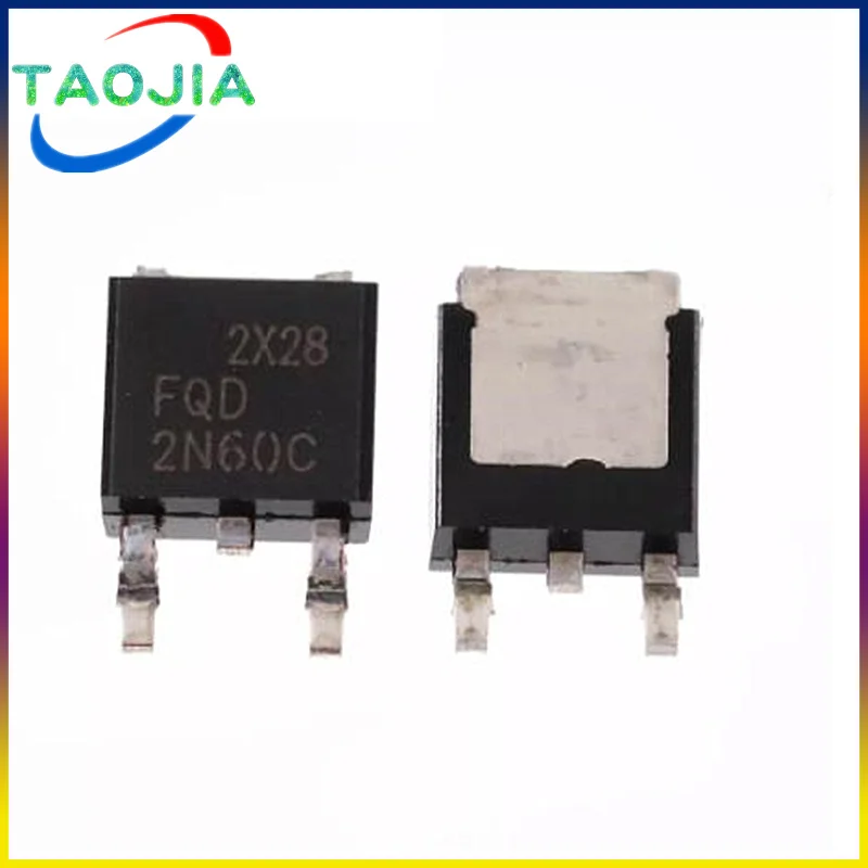 10PCS FQD2N60CTM FQD2N60C 2N60C TO-252