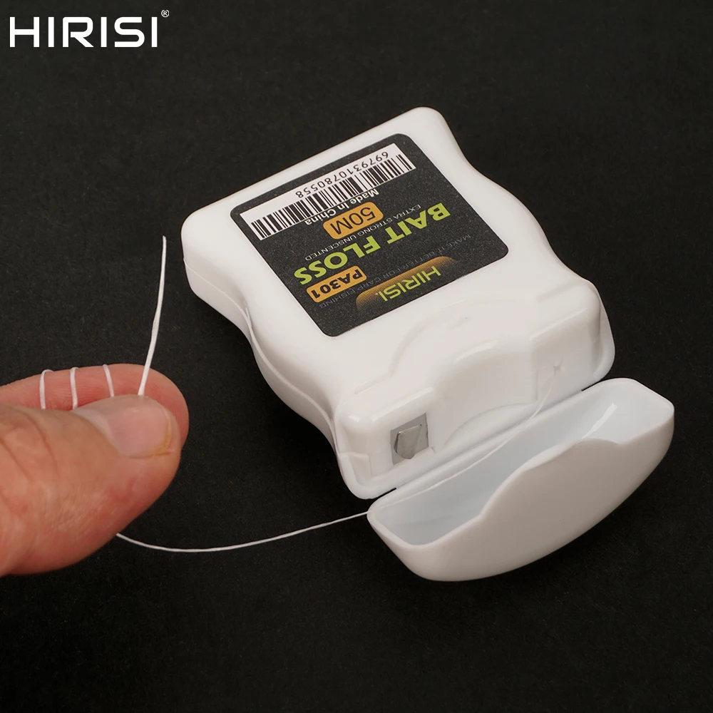 Hirisi 1 pièce 50m Fil de maintien pour appâts de pêche à la carpe, pour Boilies, Chod Hair, Ronnie Rig, Method Feeder, Accessoires de montage terminal