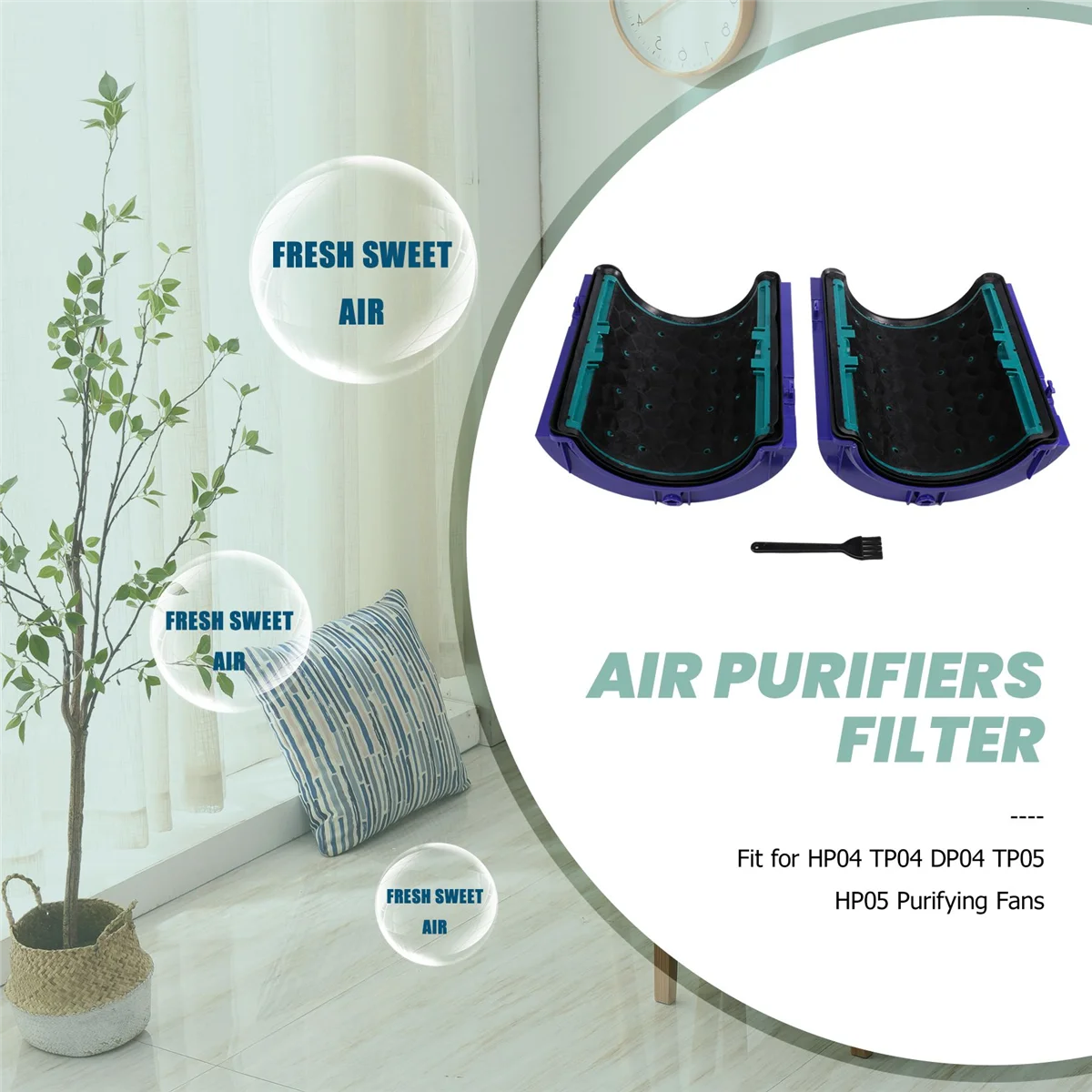 Replacements for Dyson Air Purifiers Filter,HP04 TP04 DP04 TP05 HP05 Purifying Fans Sealed Pure Cool Air Purifier