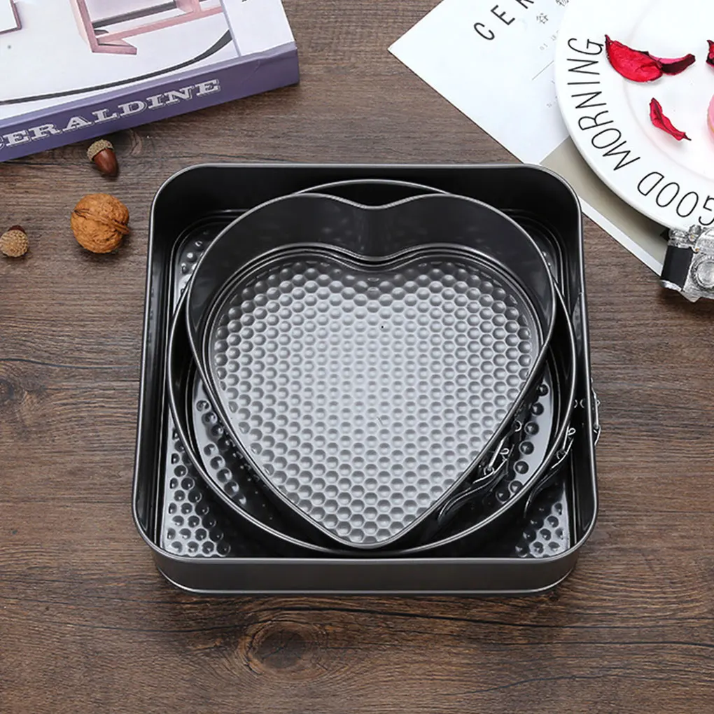 

3piece Durable Cake Tin Mould For Baking Non-Toxic And Eco-Friendly Wide Applications Cake Pans