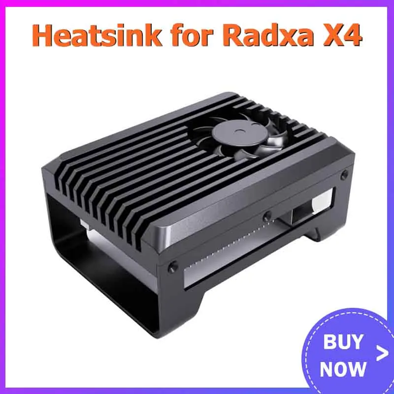 Heatsink for Radxa X4 Single Board Computer 4000rpm 2-Pin 1.25mm Pitch Connector 5V for Radxa X4