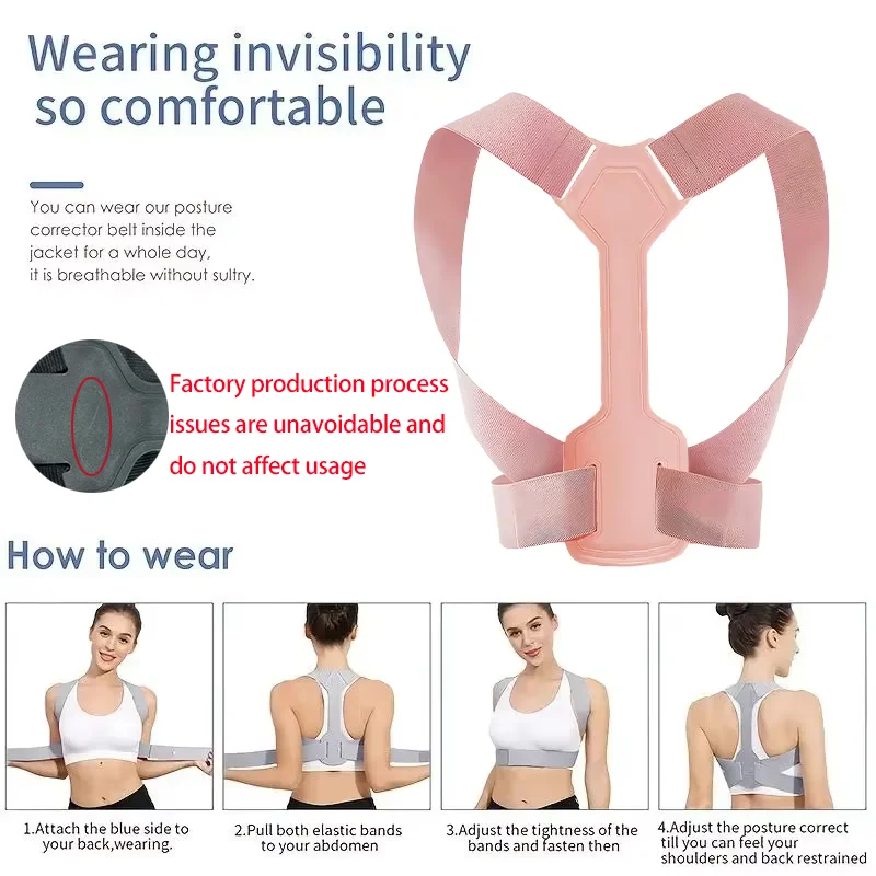 Lumbar Support Posture Corrector Corset Adjustable Ergonomics Spine Posture Correction Corset Breathable Comfortable gallery 4