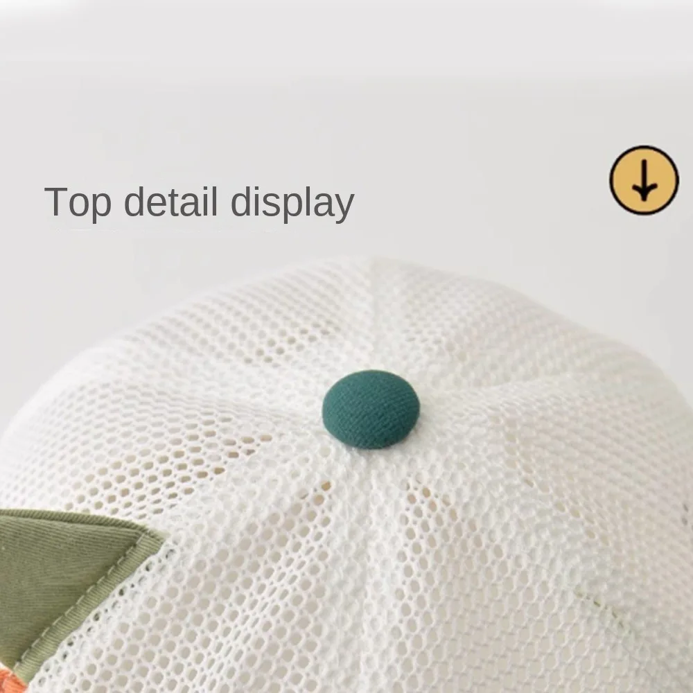

Thin Children's Mesh Basebal Hat Large-Brim Breathable Summer Sun Hat Comfortable Sunshade Baby Duckbill Hat Fisherman Cap