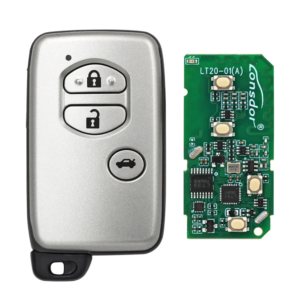 Ecusells 2/3 Button Smart Prox Remote Key Fob FSK 314MHz ID74 Chip for Toyota Prius Aqua Ractis Belta Vitz Corolla 271451-5300