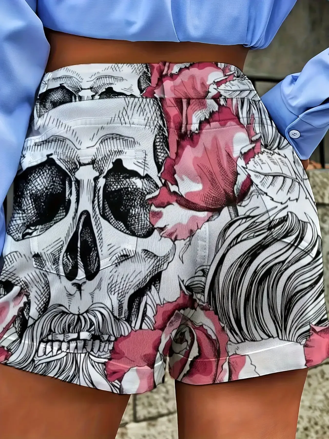 Women's new retro denim shorts - Machine washable opaque outdoor shorts, lightweight casual shorts