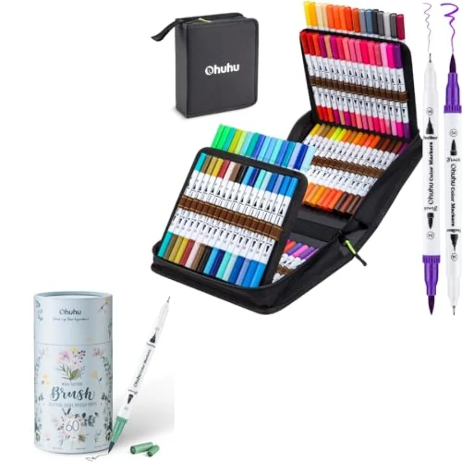 

Coloring Markers 100 Colors and 60 Colors Set