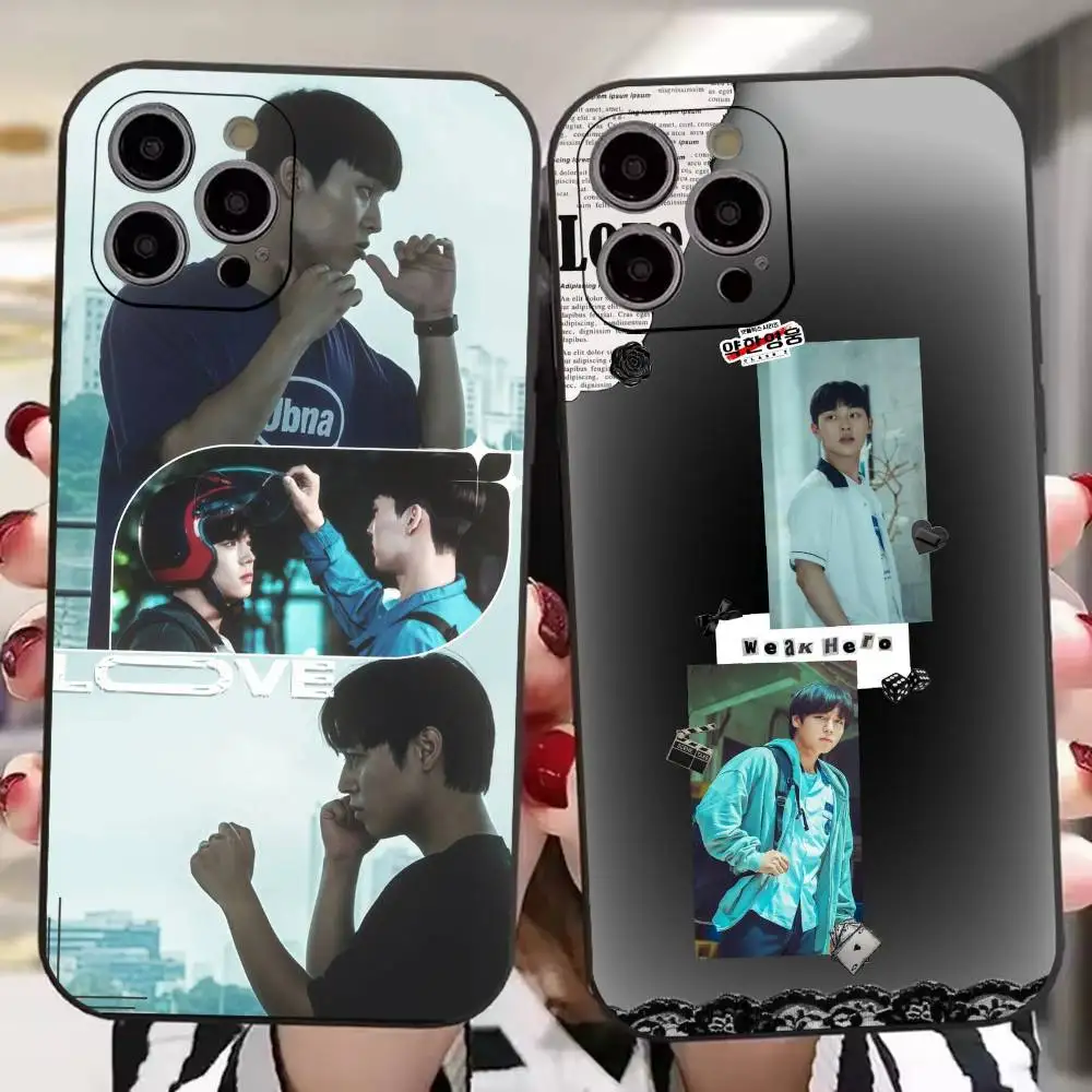 Funda de teléfono Weak Hero Class1 2 Popular TV para iPhone 17, 16, 15, 14, 13, 12, 11 Plus, Pro Max, y otros modelos, cubierta suave negra