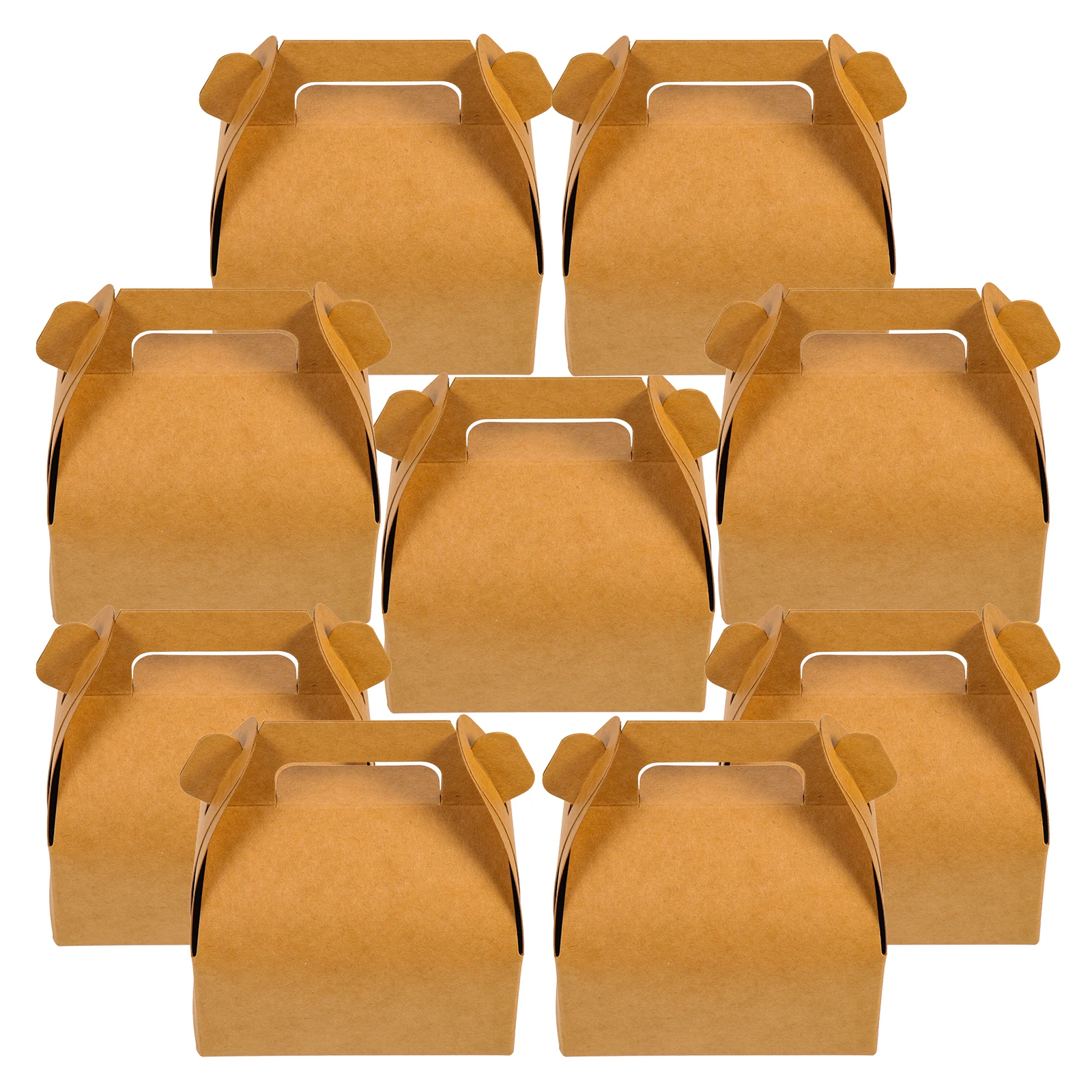 

20 Pcs Kraft Paper Food Boxes Takeaway Containers Cake Gift Baking Favor Treat Stackable Space Saving Lightweight Portable