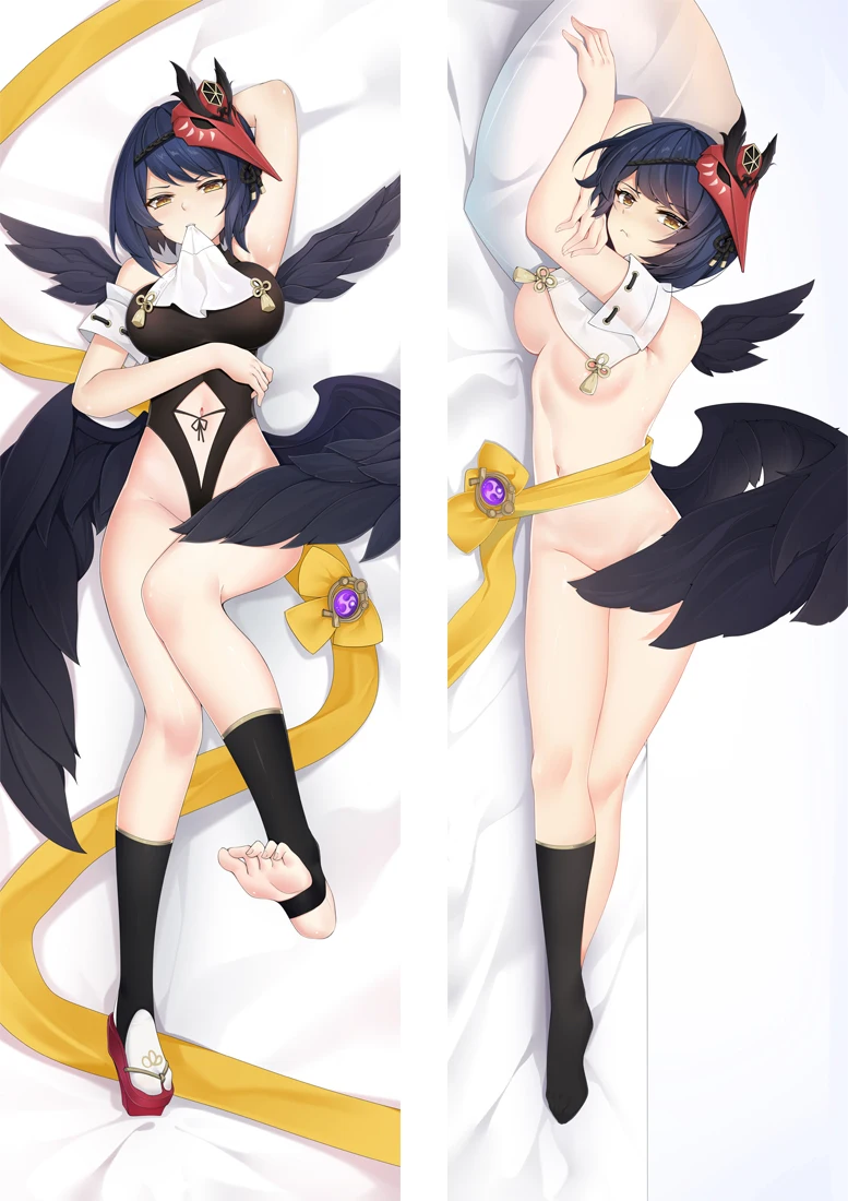 New design  Game Genshin Impact Kujou Sara Dakimakura Pillow Case Hugging Body case Kokomi Costume Otaku Throw  Cover