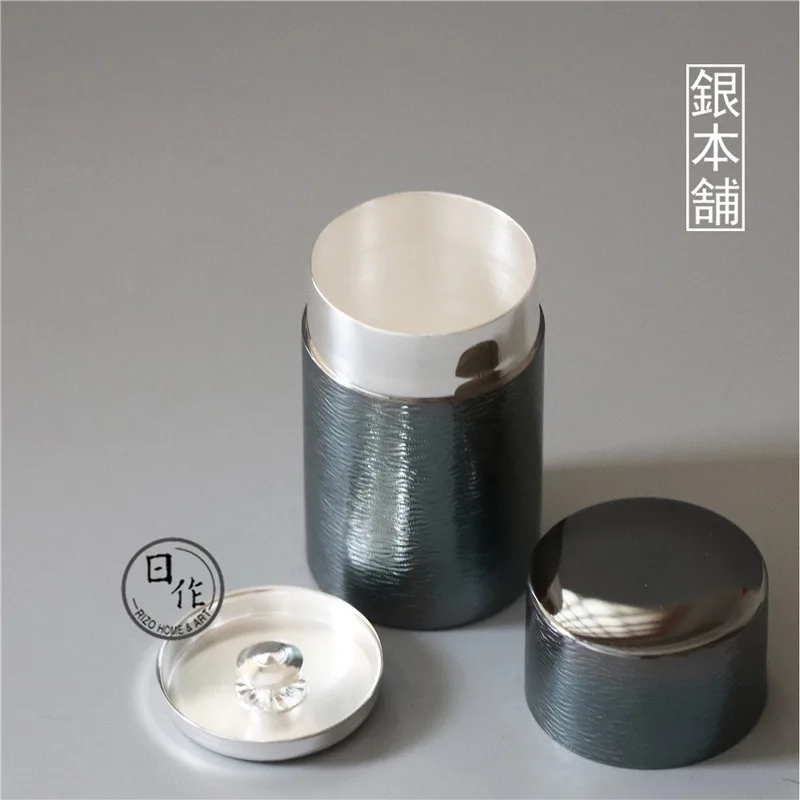 Original Japanese Ginhonpu Tea Jar Portable Straight Storage