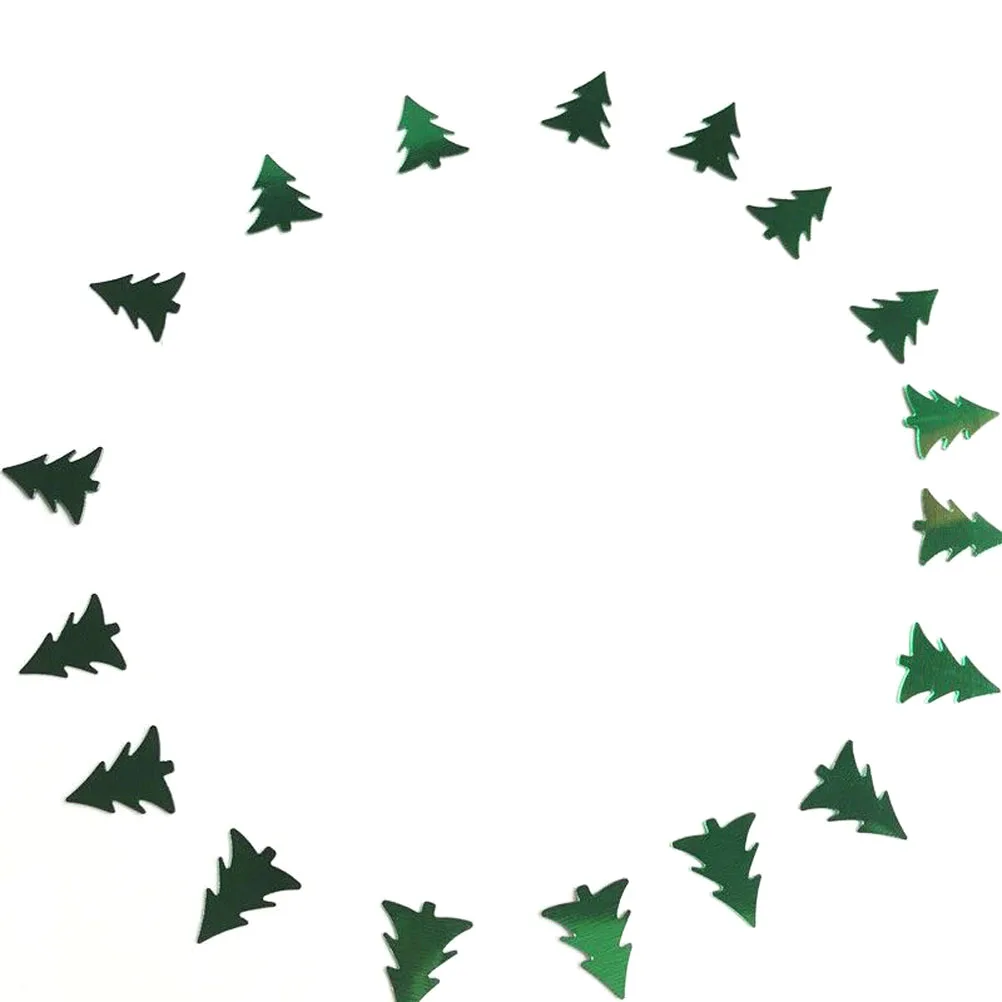 

Elk Confetti 3 Packs Christmas Tree Centerpieces Party Decoration Green Shiny Diy Materials Wedding Decorations