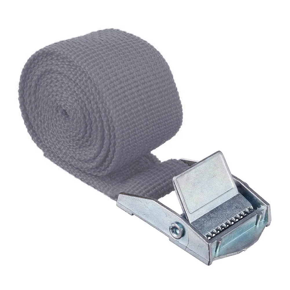 1M spanband met gesp Nylon snelsluiting Cargo Tie Down bagagetas Verpakking riemen vastgebonden met zinklegering gesphaken