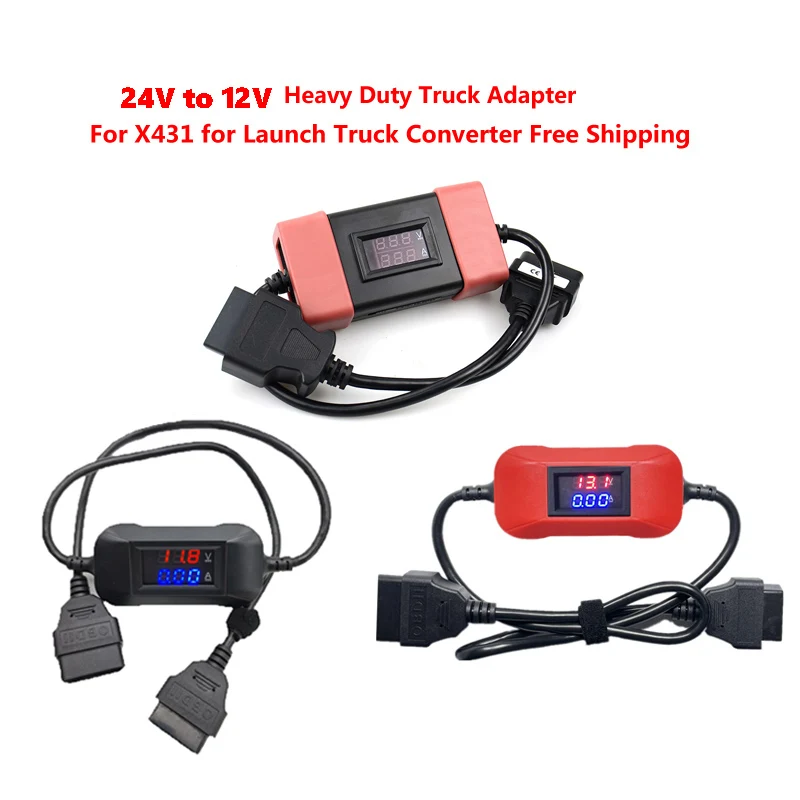 OBD Adapter 24V To 12V For LAUNCH X431 Easydiag 3.0/2.0 For Heavy Duty Truck Converter Car /Truck Adapter