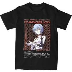 Y2K Rei Ayanami Anime Manga T Shirt E-Evangelions Leisure T Shirts Short Sleeve Streetwear Tops Summer Cotton O Neck Top Tees