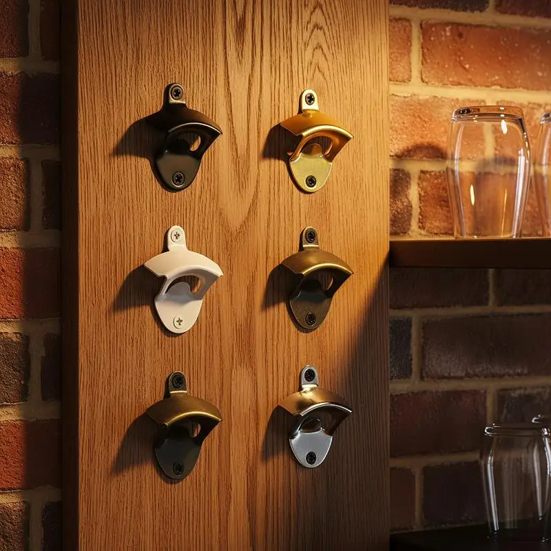 Zinc Alloy Wall Bottle Opener Beer Retro Mounted Kitchen Decor