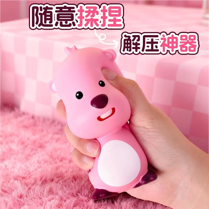 

Cute beaver Loopy pink slow rebound stress relief toy cartoon anime peripheral character doll squeeze desk ornament decoration