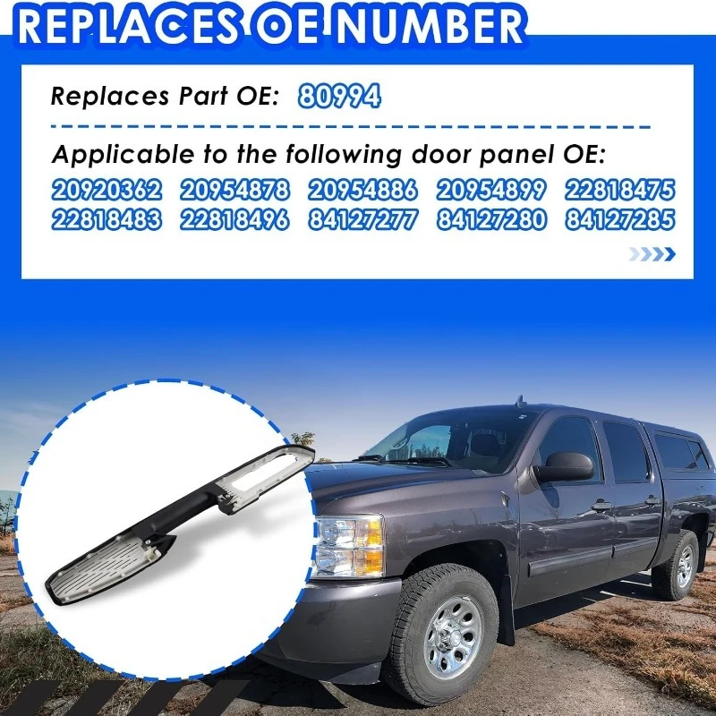 80994 Front Left Driver Side/Right Door Armrest Repair for GMC Sierra Yukon XL for Chevrolet Suburban Silverado 1500 2500 3500 3