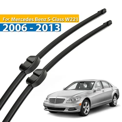 Erick's Wiper LHD Front Wiper Blades For Mercedes Benz S-Class W221 2006 - 2013 Windshield Windscreen Clean Window Brush 27