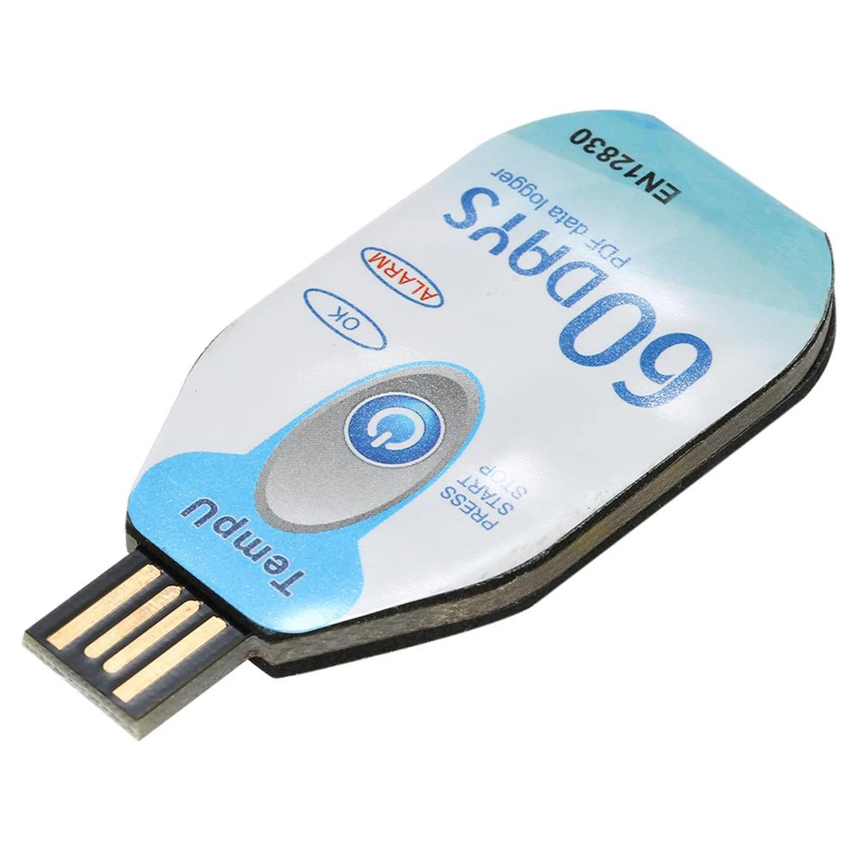 -ABPU USB مسجل بيانات درجة الحرارة PDF مسجل درجة الحرارة سلسلة الباردة القابل للتصرف 60 يومًا مقاوم للماء