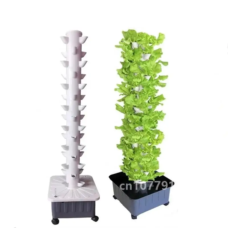 Soilless Culture Hydroponics Growing System Tower Vertical Planting Tower Agricultural Greenhouse Garden Balcony Outdoor