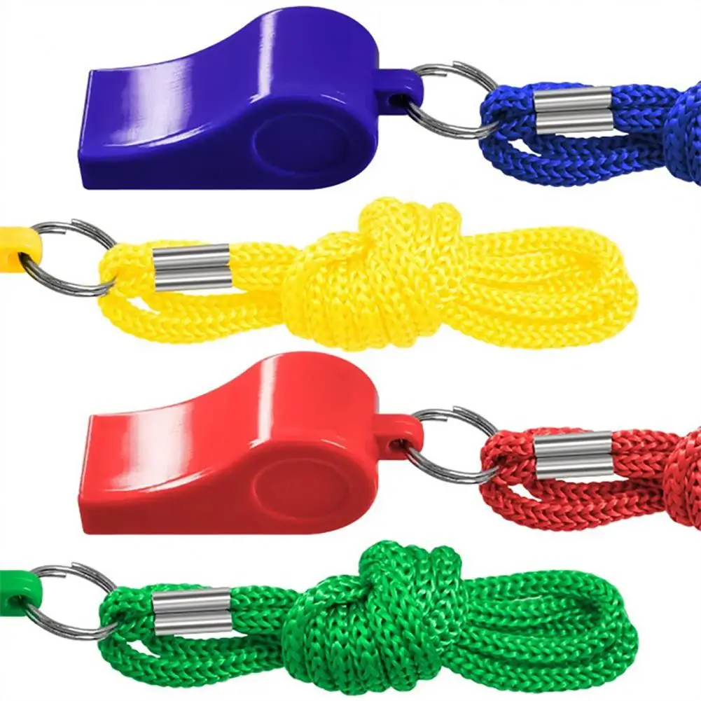 

High-quality Whistle Compact Portable Referee Whistles with Loud Crisp Sound 12pcs Colored Sports Whistles with Lanyard for High