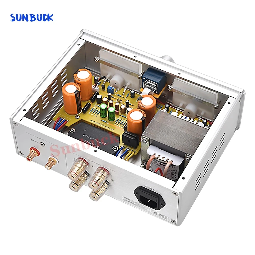 Sunbuck วงจร STK443ใหม่25W 2.0ลำโพงติดรถยนต์อุปกรณ์เสริมระบบเสียงเครื่องขยายเสียงไฮไฟ