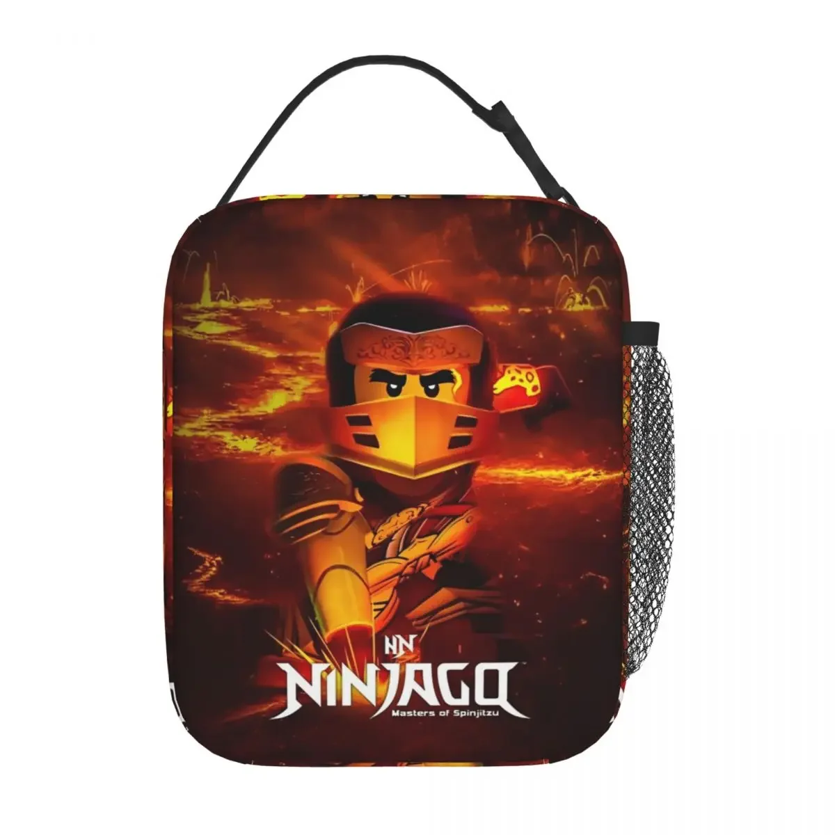 Ninja Warrior Ninjagos Insulated Lunch Bags Large Meal Container Cooler Bag Tote Lunch Box Work Outdoor Men Women