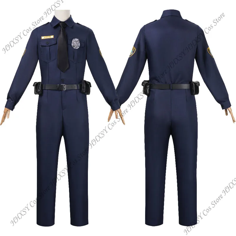 

Nick Folk Cosplay Outfits Nick Wilde Clothes Nick Police Uniform Adult Christmas Halloween Carnival Role Play Uniform for Men