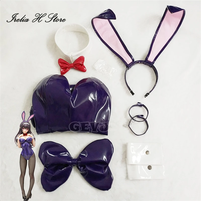 Irelia H Store Anime Cherry blessing Cosplay Kasumigaoka Utaha bunny girl cosplay costume sexy costome image 4