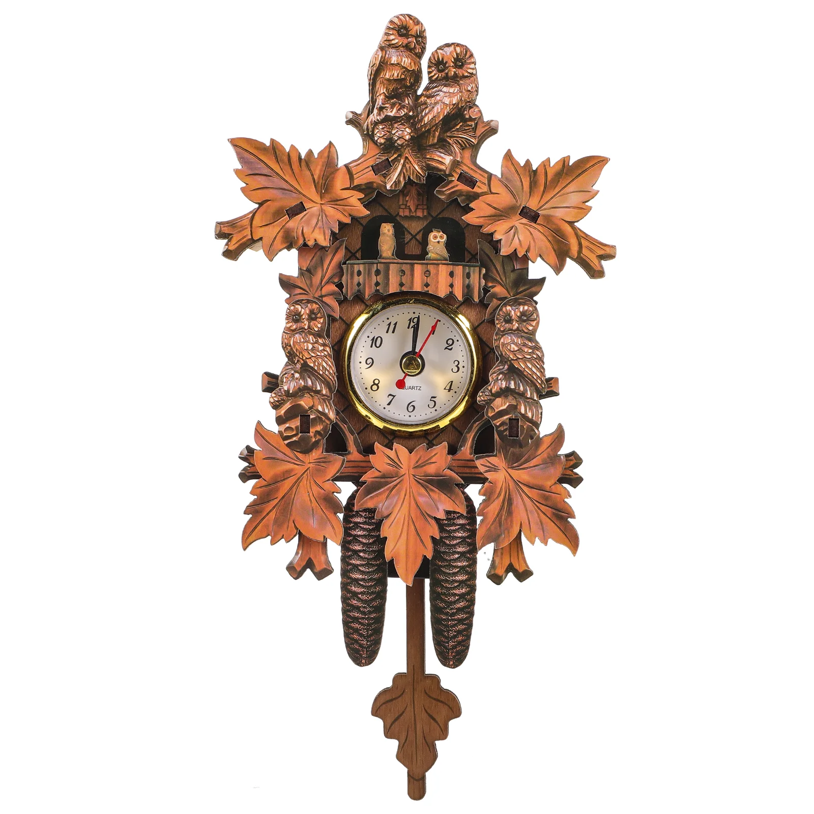 

Home Living Room Cuckoo Wall Clock Decorative Projecting Alarm Household Office Bird Shape Wooden Pendulum Digital