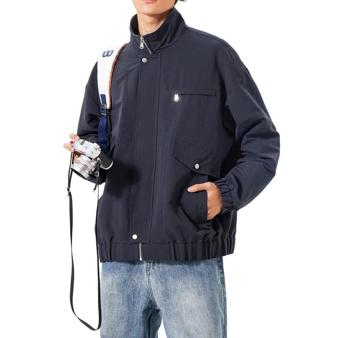 Jacket Men's Retro Cleanfit2026 Spring and Autumn Baseball Jersey Short Casual Jacket