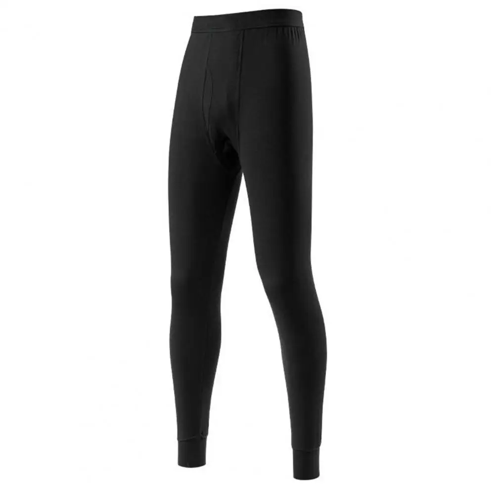 Stretchy Base Layer Pants Men's Cotton Thermal Underwear Pants Long Johns Base Layer Leggings Autumn Winter Sleepwear for Daily