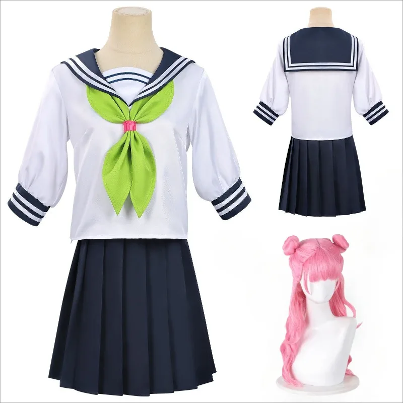 

Anime Miyu Suzuki Cosplay Costume Cute Japanese Style JK School Uniform Wig Campus Suit for Women Halloween Carnival Party