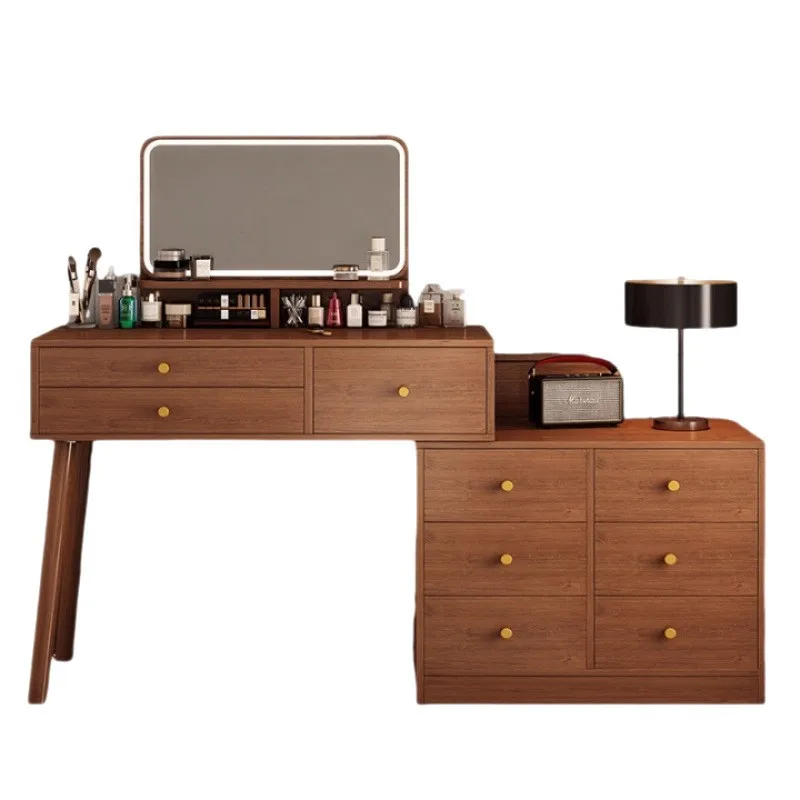 

New Chinese dresser chest integrated modern simple girls bedroom storage table solid