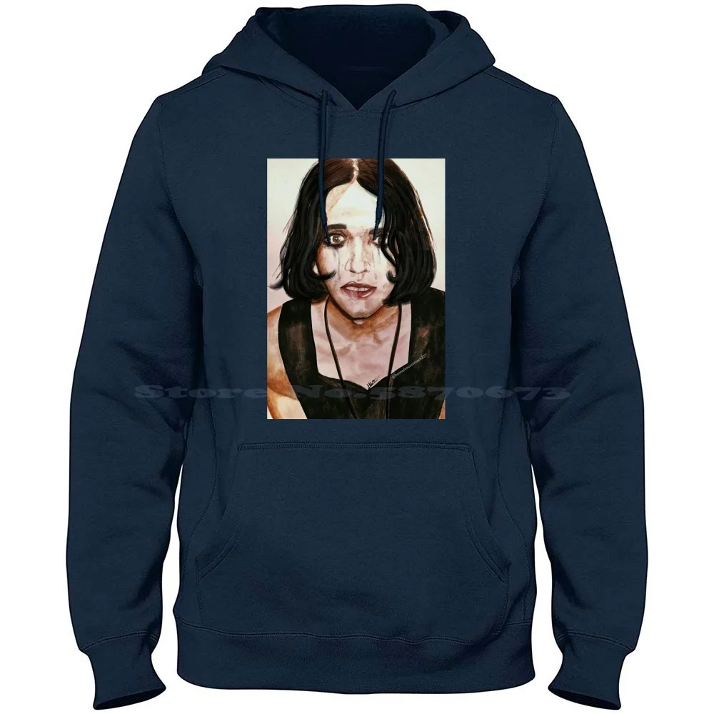 Placebo Brian Molko Crying Nancy Boy 100% Pure Cotton Hoodie Tshirt Placebo Brianmolko Nancyboy Band Altrock Watercolour