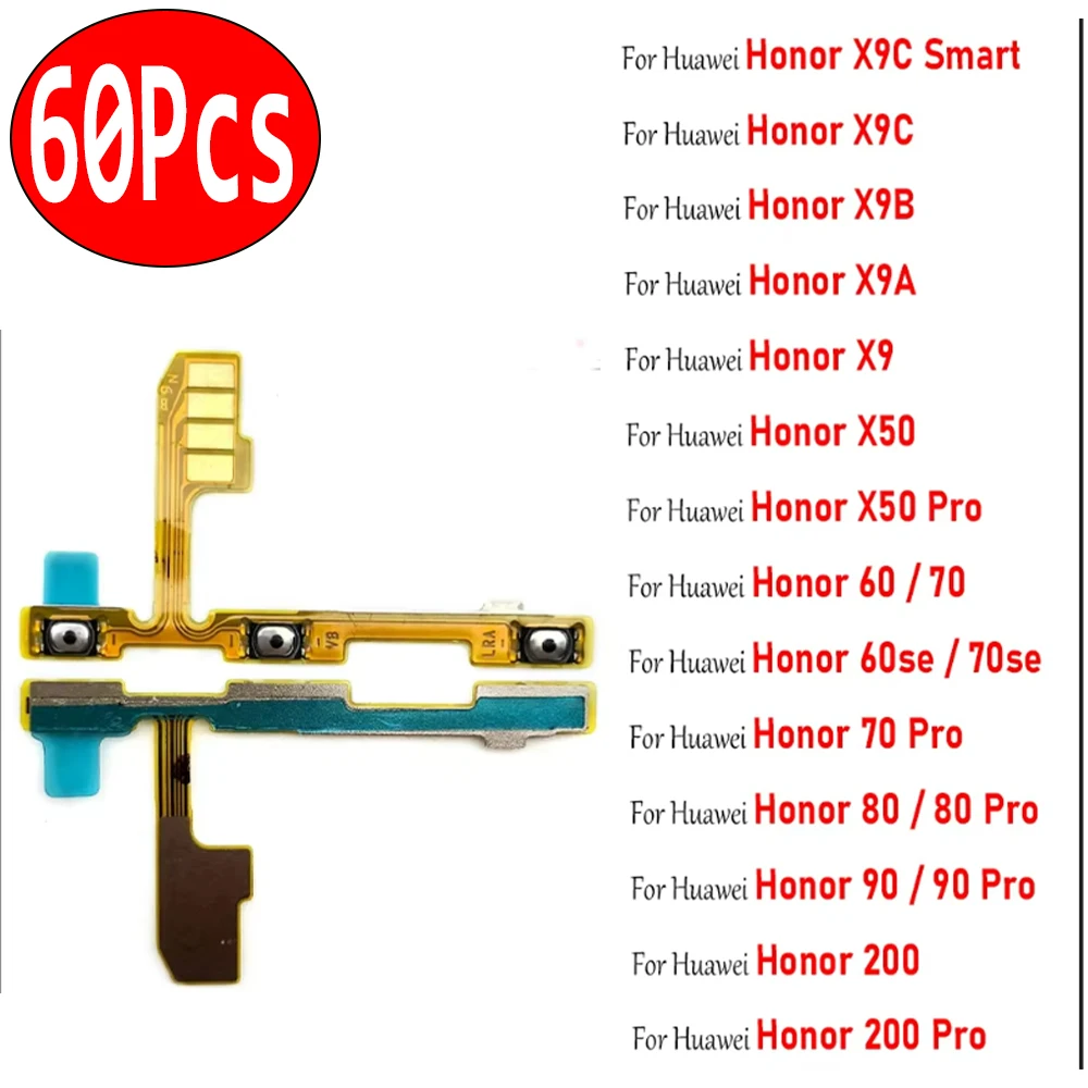 60 قطعة ، تشغيل/إيقاف حجم مفتاح زر فليكس كابل الشريط لهواوي الشرف X9C الذكية X9 X9A X9B X50 70 80 90 200 برو 60 se 80se