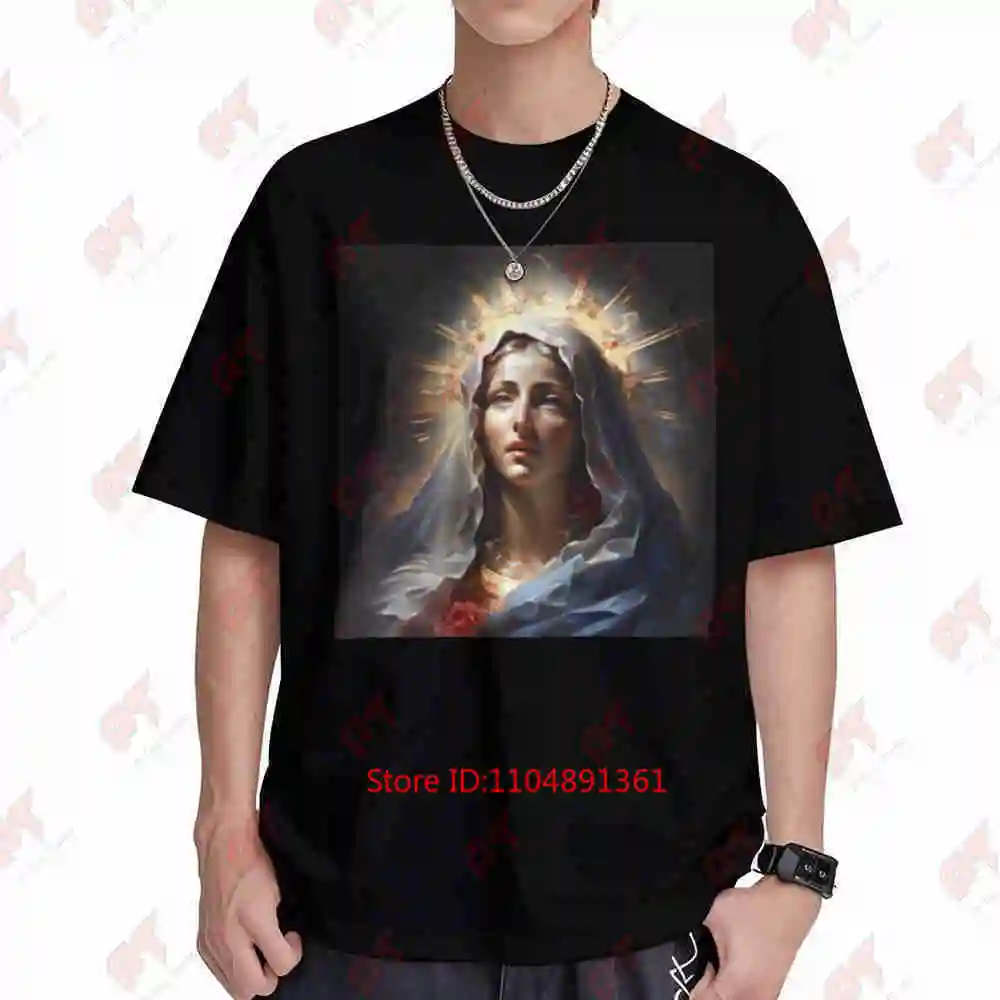 Mother Mary Short Sleeve Tee 100% Cotton T-Shirt