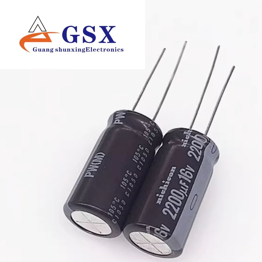 

Brand new original genuine imported electrolytic capacitor 16v2200uf 12.5 * 25 Nichicon PW high-frequency long life
